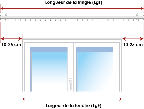 Rail de Rideau en Métal Silays eusement Durable, Blanc, Moderne